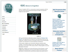 Tablet Screenshot of genes2cognition.org